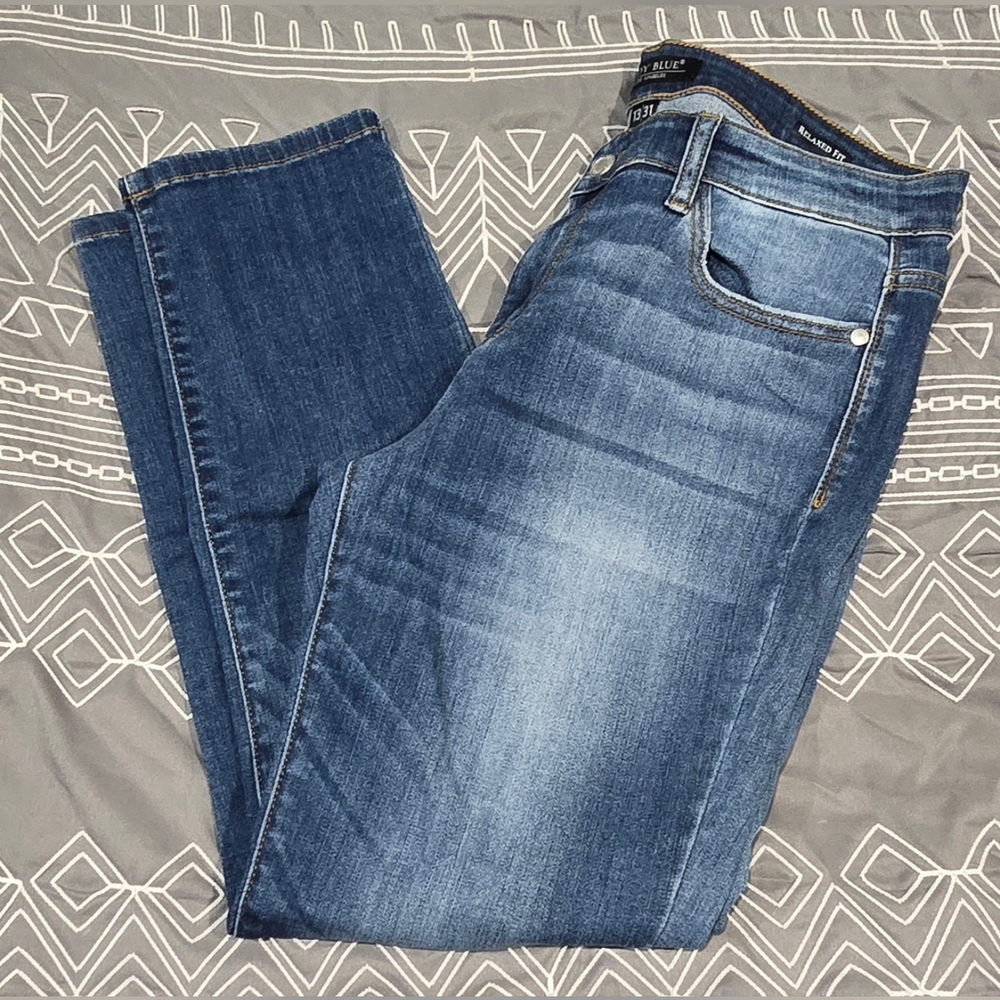 Blue Denim Women's Jeans - Classic Mid Wash
